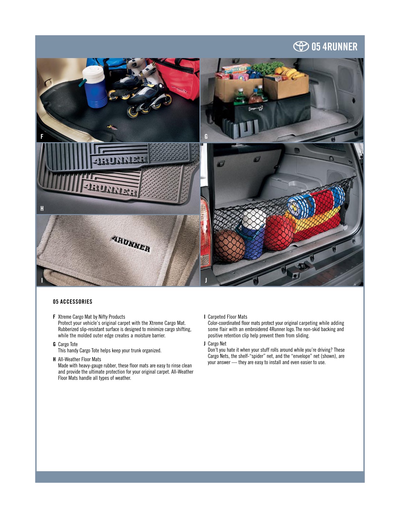2005 Toyota 4Runner Brochure Page 2